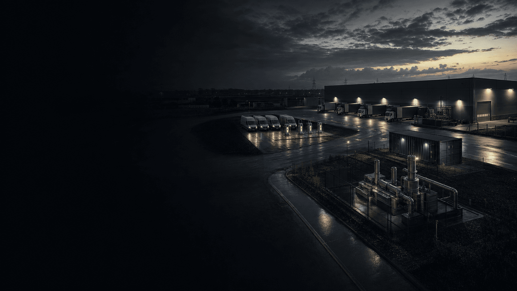 Industrial energy portfolio before dawn